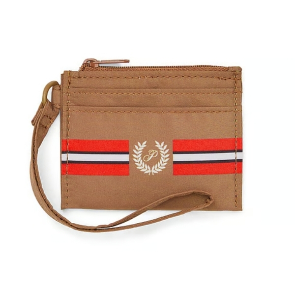 Victoria's Secret PINK New Card Case Keychain Wallet with Zip Closure, Brown - Picture 8 of 9